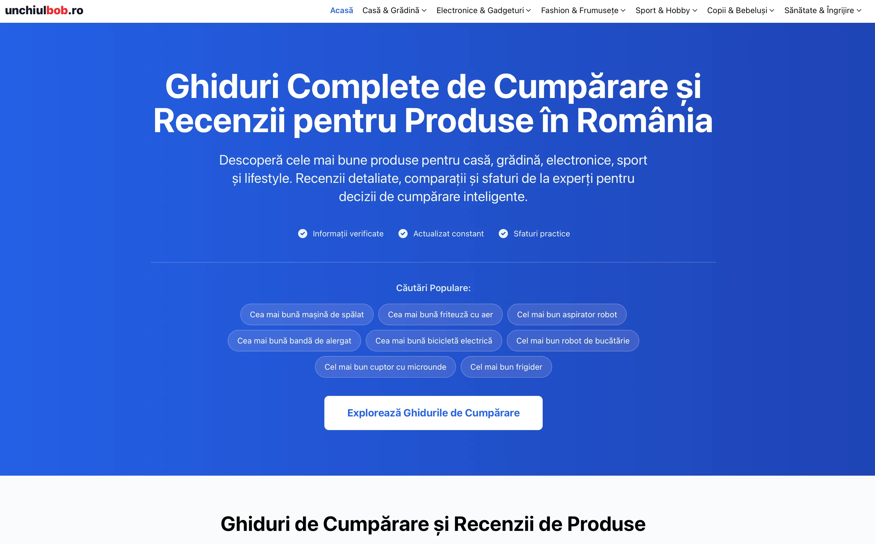 UnchiulBob Review produse